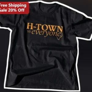 H-Town vs Everyone Tee Chicago Illinois Outline Graphic Shirt available at our Los Angeles warehouse