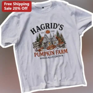 Hagrid's Pumpkin Farm Tee Harry Potter Halloween Fall Shirt for Women Men available at our Los Angeles warehouse