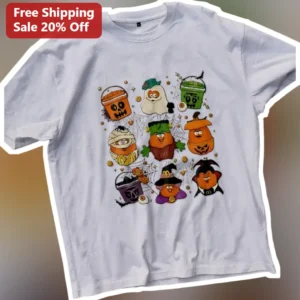 Halloween Costumed Fries Tee French Fries Costume Shirt Instant Halloween Outfit Graphic Tee available at our Los Angeles warehouse