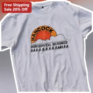 Hancock Horizontal Hundred Tee Retro Cycling Race Shirt Gift available at our Los Angeles warehouse