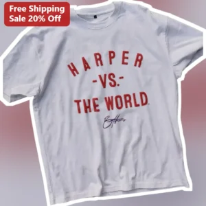 Harper Vs The World Embroidered Signature Tee available at our Los Angeles warehouse