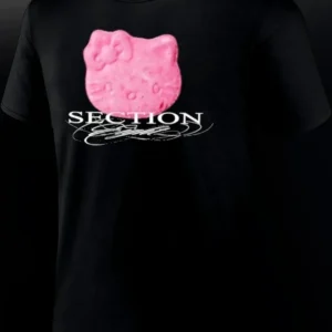 Hello Kitty Section Graphic Tee Cute Y2K Streetwear Shirt available at our Los Angeles warehouse