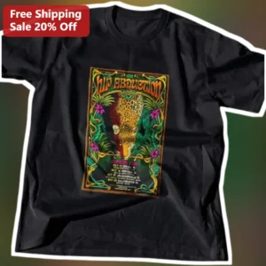 Hip Abduction Tee Into The Wild Tour 2026 Psychedelic Leopard Jam Band Graphic T-Shirt available at our Los Angeles warehouse