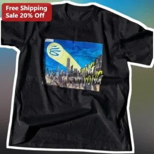 Hong Kong Skyline Victoria Harbour Night Graphic Tee Travel Souvenir Gift for Men Women available at our Los Angeles warehouse