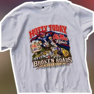 Hotty Toddy Ole Miss Rebels Vintage Football Graphic Tee Game Day Gift available at our Los Angeles warehouse