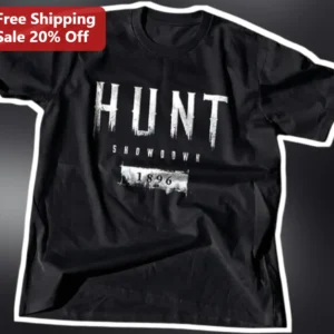Hunt Showdown Vintage Distressed Graphic Tee for Gamers available at our Los Angeles warehouse