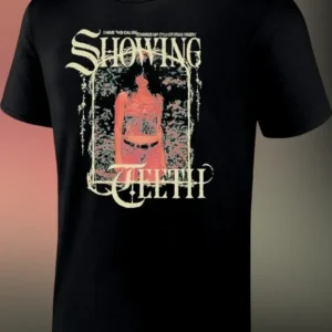 I Have This Calling Towards My Own Certain Misery Showing Teeth Dark Humor Graphic Tee available at our Los Angeles warehouse