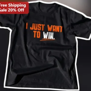 I Just Want To Win Motivational Gamer Athlete Graphic Tee available at our Los Angeles warehouse