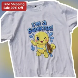 I'm a SQUIRTER! Cute Turtle Potty Training Graphic Tee for Toddlers available at our Los Angeles warehouse