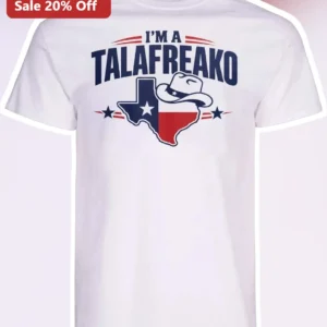 I'M A TALAFREAKO Tee James Talarico Texas Politics Graphic Shirt available at our Los Angeles warehouse