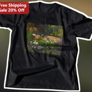 I'm Literally Fine Ophelia Painting Sarcastic Art Meme Tee available at our Los Angeles warehouse