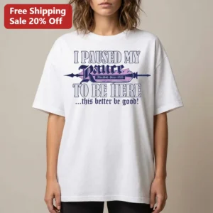 I Paused My Rance to Be Here AliceSoft Since 1989 Tee Funny Retro Gaming Meme Shirt Gamer Gift available at our Los Angeles warehouse