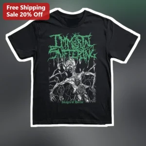 Immortal Death Images of Horror Tee Blackened Death Metal Band Shirt for Men Women available at our Los Angeles warehouse