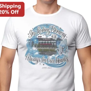 In Loving Memory Of Always In Our Hearts Memorial Tee Grief Gift available at our Los Angeles warehouse