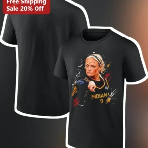 Indiana Fever Aliyah Boston Watercolor Graphic Tee WNBA Fan Apparel available at our Los Angeles warehouse