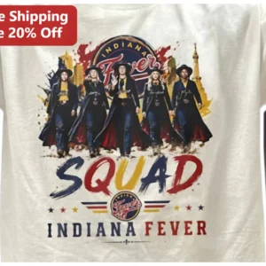 Indiana Fever Squad Tee WNBA Basketball Witch Halloween Graphic Shirt available at our Los Angeles warehouse