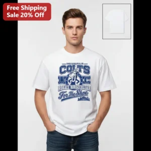Indianapolis Colts Horace Horsecollar For The Shoe Vintage Tee NFL Football Fan Gift available at our Los Angeles warehouse