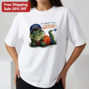 It's Great To Be A Gator Florida Gators Mascot Tee Cute College Football Game Day Fan Shirt available at our Los Angeles warehouse