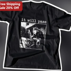 It Will Pass Tee This Too Shall Pass Stoic Meme Graphic T-Shirt Unisex Cotton Gift available at our Los Angeles warehouse