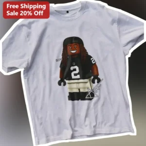Jalen Carter Philadelphia Eagles Lego Style Football Player Graphic Tee Gift for Men available at our Los Angeles warehouse