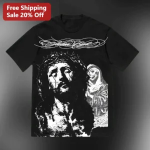 Jesus is King Tee Christian Graphic T-Shirt Gothic Faith Streetwear Gift for Men Women available at our Los Angeles warehouse