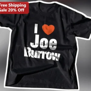 Joe Burrow Tee I Love Joe Burrow Distressed Vintage NFL Cincinnati Bengals Fan Gift available at our Los Angeles warehouse