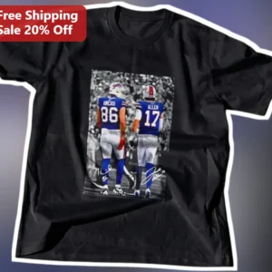 Josh Allen Tee Buffalo Bills Dawson Knox Football Fan Apparel Gift available at our Los Angeles warehouse