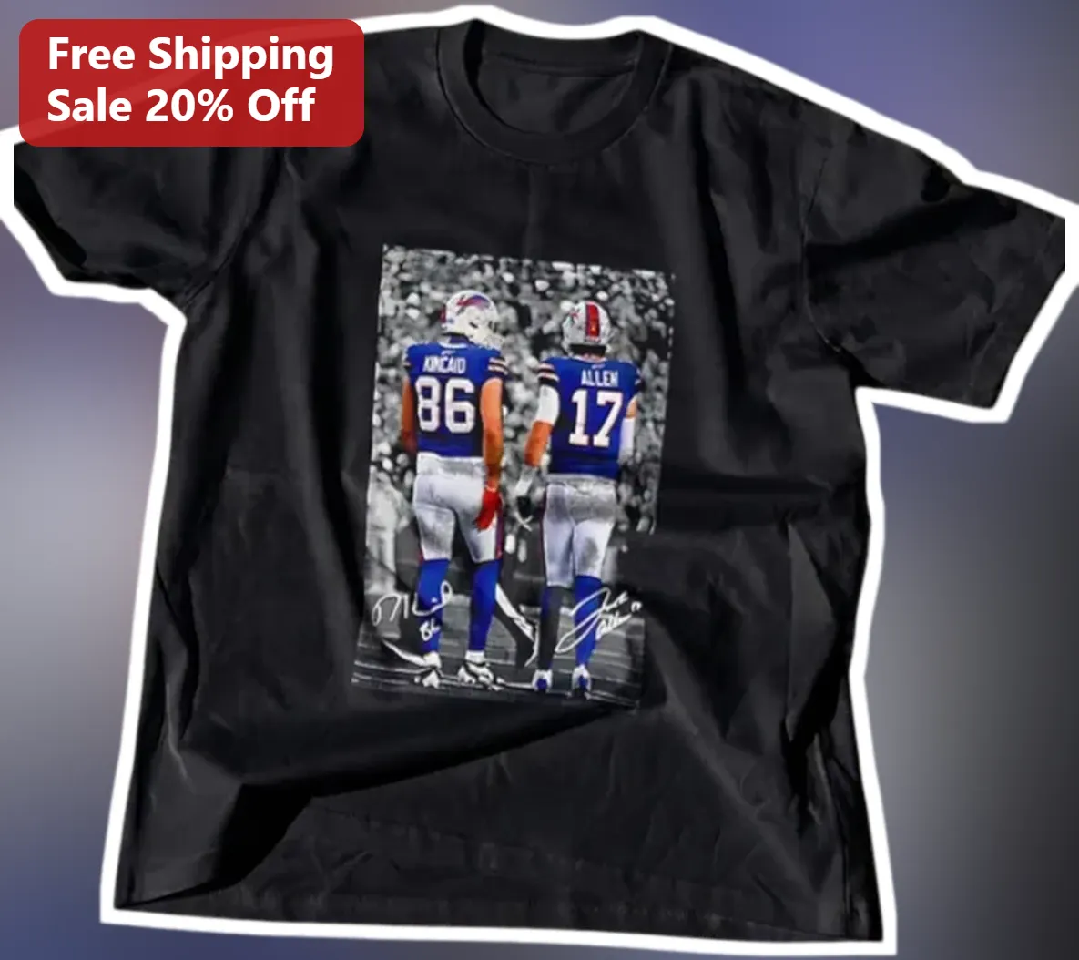 Josh Allen Tee Buffalo Bills Dawson Knox Football Fan Appare — Los Angeles Josh Allen Tee Buffalo Bills Dawson Knox Football Fan Apparel Gift available at our Los Angeles warehouse