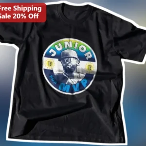 Junior For MVP Tee Junior Caminero Baseball Fan Shirt Retro Vintage Graphic available at our Los Angeles warehouse