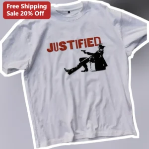 Justified Raylan Givens Graphic Tee TV Series Merch Gift for Men Women available at our Los Angeles warehouse