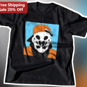 Jxd Skull Mask Cat Streetwear Graphic Tee available at our Los Angeles warehouse