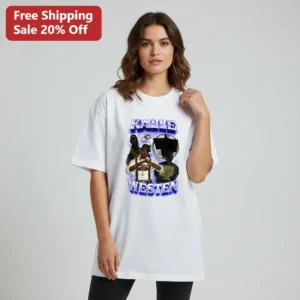 Kalle Westen Tee Kanye West Bootleg Retro Rap Meme Graphic Tee Vintage 90s Hip Hop Streetwear Gift available at our Los Angeles warehouse