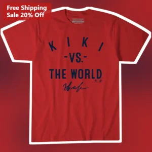 KIKI -VS- THE WORLD Kiki Bertens Signature Tennis Player Graphic Tee available at our Los Angeles warehouse