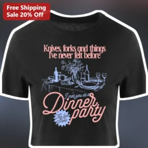 Knives Forks And Things I've Never Felt Before Niall Horan Dinner Party Graphic Tee available at our Los Angeles warehouse