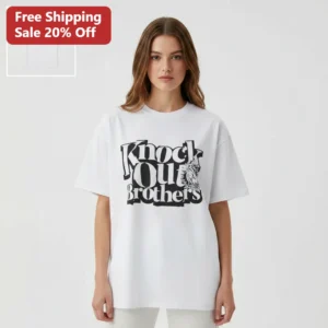 Knock Out Brothers Tee Boxing Streetwear Graphic T-Shirt Gift for Fight Fans Men Women available at our Los Angeles warehouse