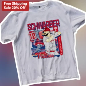 Kyle Schwarber Philadelphia Phillies Graphic Tee Baseball Fan Gift available at our Los Angeles warehouse