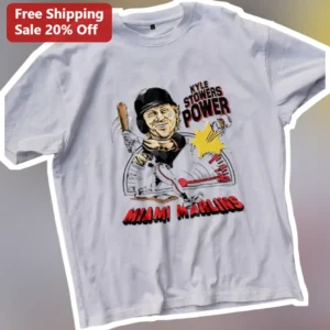 Kyle Stowers Power Miami Marlins Tee MLB Baseball Fan Gift Shirt available at our Los Angeles warehouse