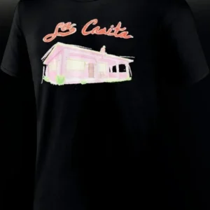 La Casita Tee Watercolor Pink House Graphic Shirt Cozy Home Gift available at our Los Angeles warehouse