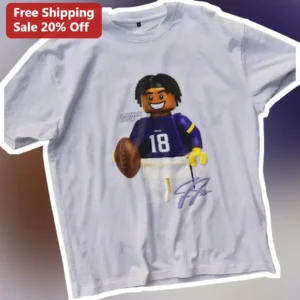 Lanyer Club Patrick Mahomes Lego Football Player Graphic Tee available at our Los Angeles warehouse