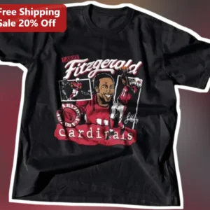Larry Fitzgerald Arizona Cardinals Hall of Fame Wide Receiver Vintage Graphic Tee available at our Los Angeles warehouse