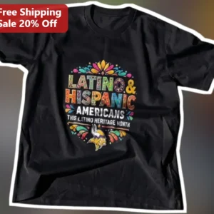 Latino Heritage Month Tee Hispanic American Pride Minnesota Vikings NFL Fan Shirt available at our Los Angeles warehouse