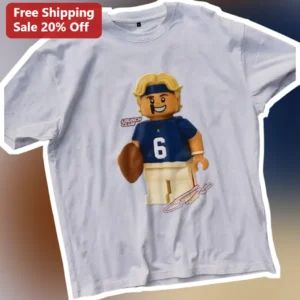 LAUNCH CLUB Patrick Mahomes Lego Minifigure Football Player Graphic Tee available at our Los Angeles warehouse