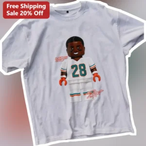 LAUNCH CLUB Tee Tyreek Hill Minifigure Miami Dolphins NFL Football Fan Gift available at our Los Angeles warehouse