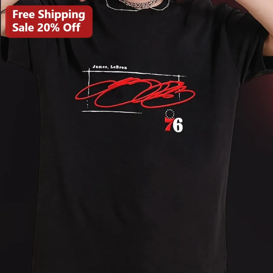 LeBron James Signature Graphic Tee Basketball Fan Gift — Los Angeles LeBron James Signature Graphic Tee Basketball Fan Gift available at our Los Angeles warehouse