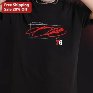 LeBron James Signature Graphic Tee Basketball Fan Gift available at our Los Angeles warehouse