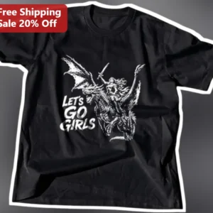 Let's Go Girls Fantasy Dragon Rider Tee Women's Distressed Graphic Shirt available at our Los Angeles warehouse