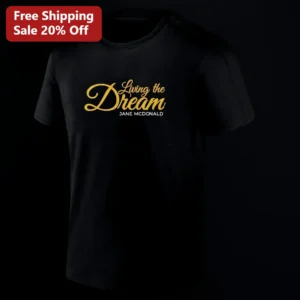 Living the Dream Tee Custom Name Personalized Inspirational Quote Gift for Women Men available at our Los Angeles warehouse