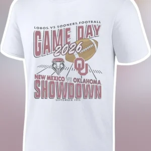 Lobos vs Sooners Football Game Day Showdown Tee College Rivalry Gift for Fans available at our Los Angeles warehouse
