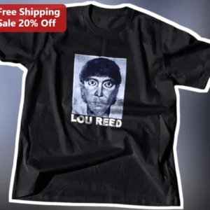 Lou Reed Tee Vintage Rock Musician Graphic T-Shirt Velvet Underground Fan Gift available at our Los Angeles warehouse