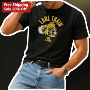 LSU Lane Train Tee Vintage Steam Locomotive Graphic Shirt for Men Women College Football Fans available at our Los Angeles warehouse